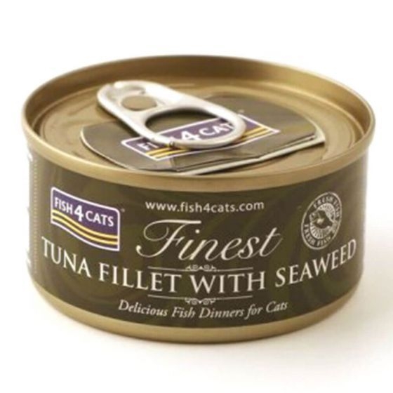 Våtfôr til katt fra Fish4Cats Finest med tunfisk og tang. 