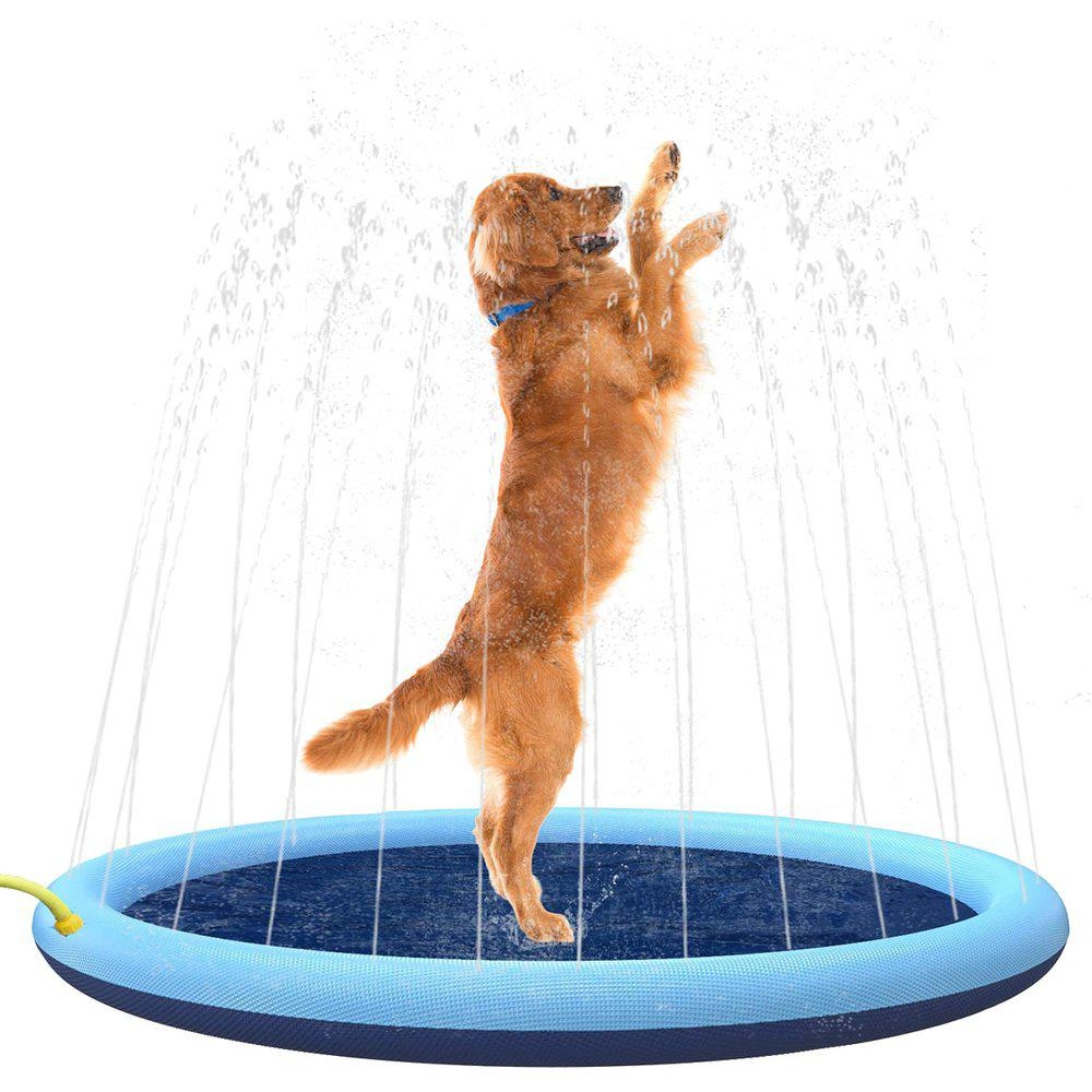 Denne vannleken gir ditt fantastiske kjæledyr et kult plaskebasseng å leke i utendørs.