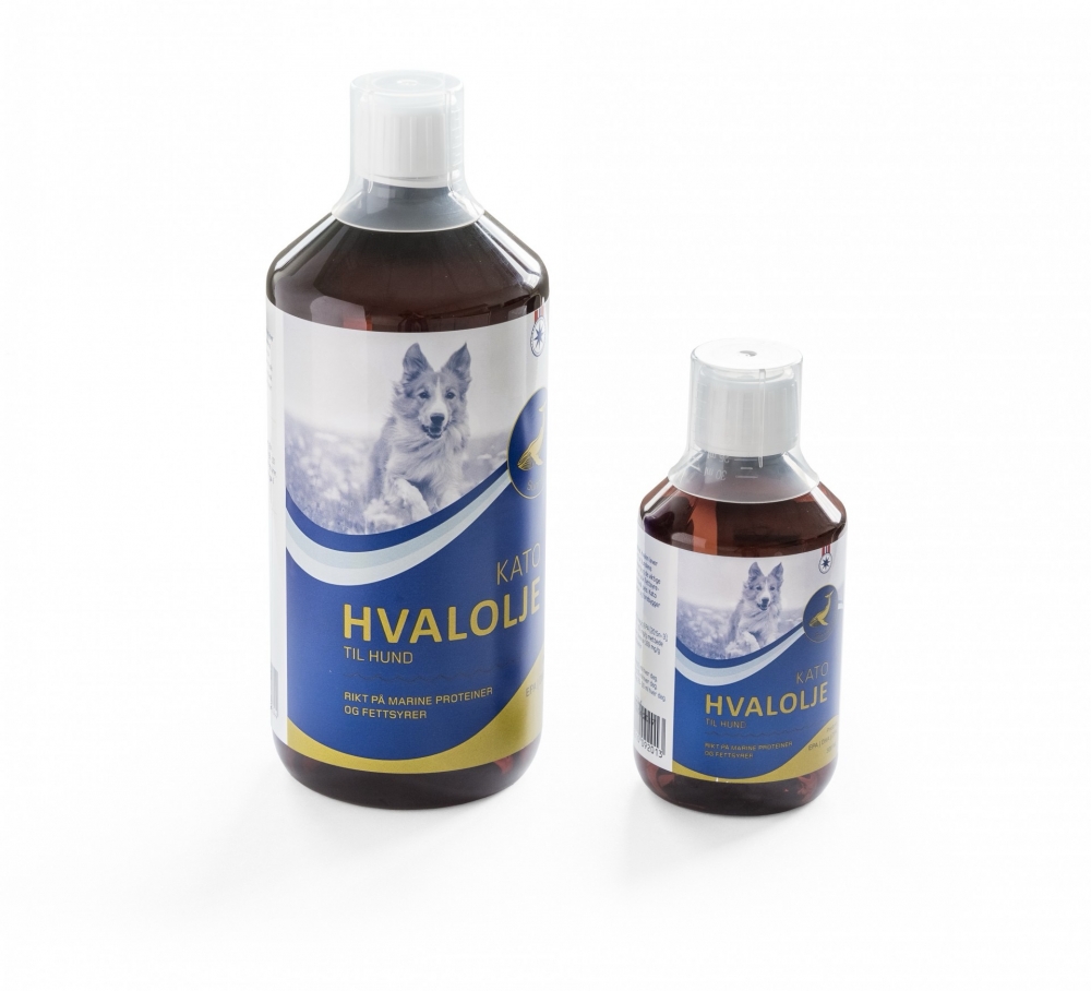 Kato Hvalolje har en unik fettsyre -sammensetning, som gir ekstra sunn og blank pels.
